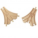 Macaz cu 3 iesiri - Maxim Rail Road - Set 2 buc